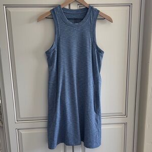 Title Nine Heather Blue Tank Dress Pockets Outdoors Women’s Size Medium
